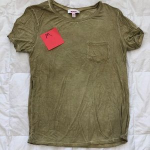 Mustard Colored Short Sleeve Top